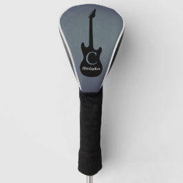 Monogram Blue Gray Electric Guitar Golf Headcover