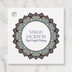 Monogram Blue Handmade Bekleidungsdesigner Geschenkanhänger