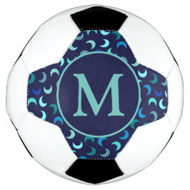 Monogram Blue New Moon Muster Fußball