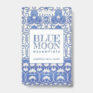 Monogram Blue Patterns Essential Oils Soaps Gift C Ausweis