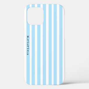 MONOGRAM BLUE STRIPED iPHONE FALL Case-Mate iPhone Hülle