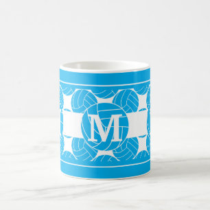 Monogram Blue Volleyball Kaffeetasse