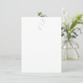 Monogram Boho Cherry Blossom Blumengestelle Hochze Mitteilungskarte