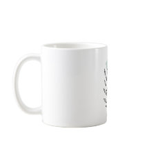  Monogram Botanical Leaf P letter classic mug