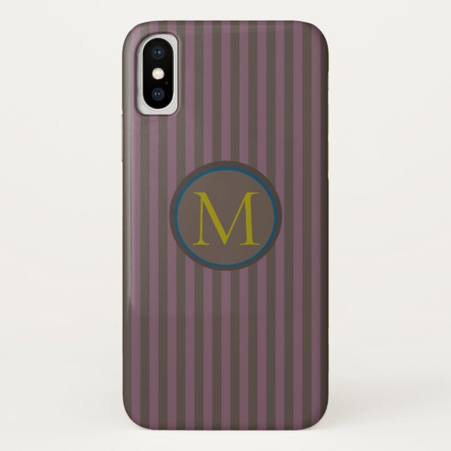 MONOGRAM - Boutique Streifen (Markenbezeichnungen) Case-Mate iPhone Hülle (Rückseite)