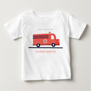 Monogram-Boys für den niedlichen Motor der roten  Baby T-shirt