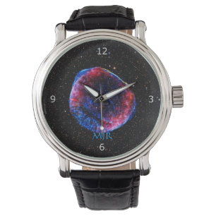 Monogram Brightest Supernova-Weltraumbild Armbanduhr