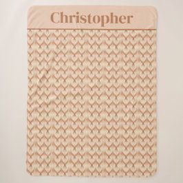 Monogram Brown Beige Cream Neutral Colors Sherpadecke