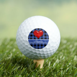 Monogram Buffalo Kariert Black Blue Golfball