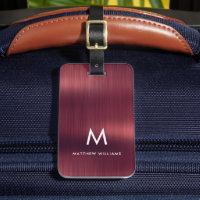 Monogram Burgundy-Imitate aus gegossenem Metallsta