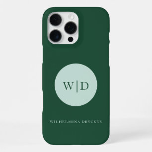 Monogram Business iPhone 15 Hülle iPhone 16 Pro Max Hülle