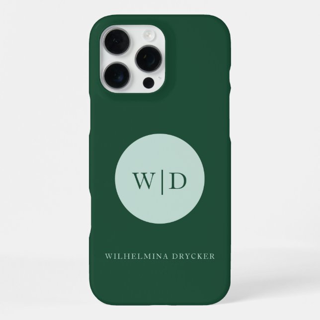 Monogram Business iPhone 15 Hülle iPhone 16 Pro Max Hülle (Rückseite)