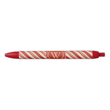 Monogram Candy Cane Stripe