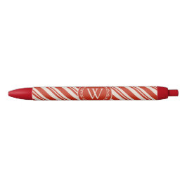 Monogram Candy Cane Stripe Kugelschreiber