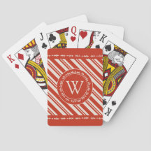 Monogram Candy Cane Stripe