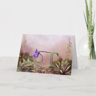 Monogram Card Butterfly Fantasy T