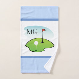 Monogram Cartoon Golf Bad Handtuch