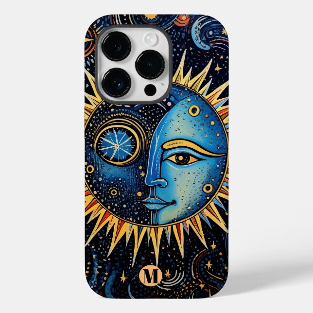 Monogram Celestial Solar System Showcase Case-Mate iPhone Hülle (Rückseite)