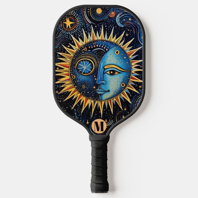 Monogram Celestial Solar System Showcase Pickleball Schläger (Vorderseite)