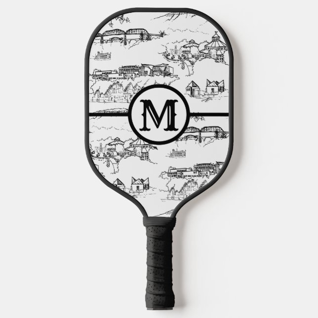 Monogram Chattanooga Toile Pickleball Paddle (Vorderseite)