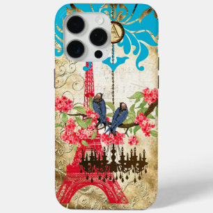 Monogram Cherry Blossom Bird Chandelier iPhone Case-Mate iPhone Hülle