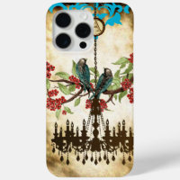 Monogram Cherry Blossom Vintag Bird Chandelier