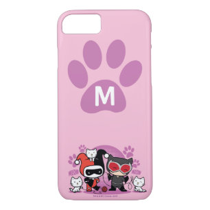 Monogram Chibi Harley Quinn & Catwoman mit Katzen Case-Mate iPhone Hülle