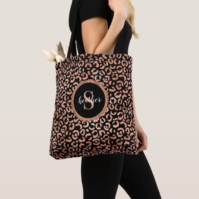 Monogram Chic Black Leopard Animal Print (Von Nahem)