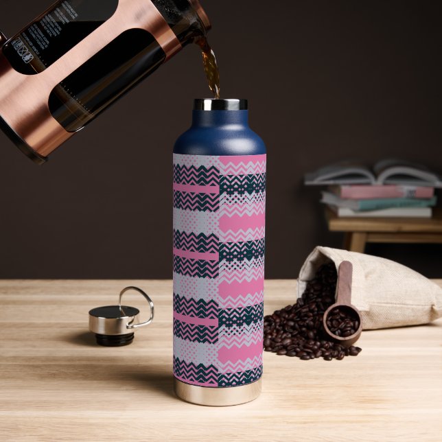 Monogram Chic Groovy Trinkflasche (Kaffee)