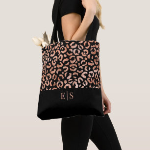 Monogram Chic Leopard Animal Print Toag