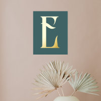 Monogram Chic Modern Aquamarin