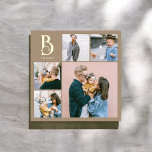Monogram Chic Multi Foto Boho Beige Foliendrucke<br><div class="desc">Erhöhen Sie Ihre Wohngestaltung mit unserem personalisierten quadratischen Folienkunstdruck, der perfekt dazu geeignet ist, jedem Raum eine Touch von Eleganz und Personalisierung hinzuzufügen. Dieses atemberaubende Stück verfügt über eine Foto-Collage mit 4 quadratischen Fotos und einem größeren vertikalen Foto, mit dem Sie Ihre LieblingsErinnerungen in einem optisch ansprechenden Layout präsentieren können....</div>