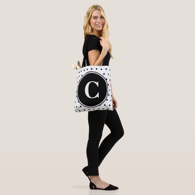 Monogram Chic White Black Polka Dots (Am Model)