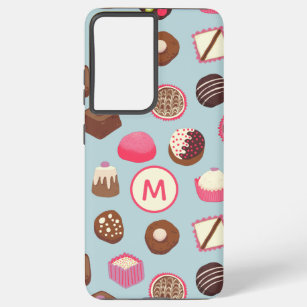 Monogram Chocolate Candy Confectionery Samsung Galaxy Hülle