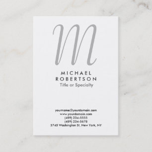 Monogram Chubby Beruflich Business Card Visitenkarte