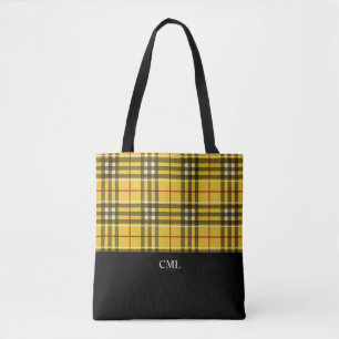 Monogram Clan MacLeod Black and Yellow Kariert