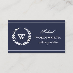 Monogram Classic Beruflich Business Card Visitenkarte