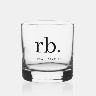 Monogram Classic Elegant Minimal Stilvoll Whiskyglas