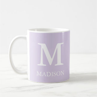 Monogram Classic Moderner Minimalistisch Lavendel Kaffeetasse