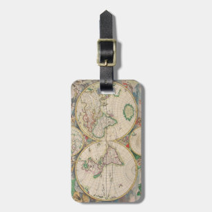 Monogram Classic Travel Vintag World Map Gepäckanhänger
