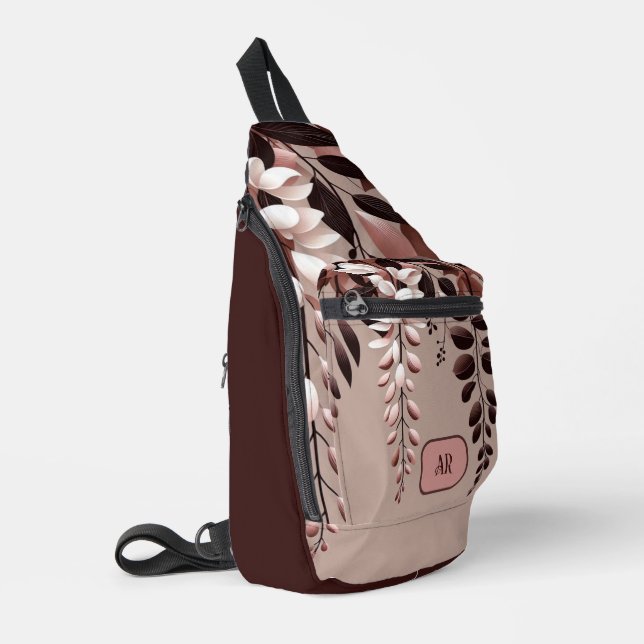 Monogram Cocoa Rose Wisteria Harmonie Crossbody Bag (Linke Seite)