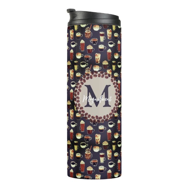 Monogram Coffee Lover Thermosbecher (Nach rechts gedreht)