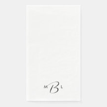 Monogram Combo Schriftart White Wedkins