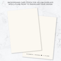 Monogram Cream Background for Vellum Overlay