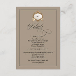 Monogram Creat QR Code Enclosure Card Begleitkarte