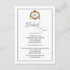 Monogram Creat QR Code Enclosure Card Begleitkarte