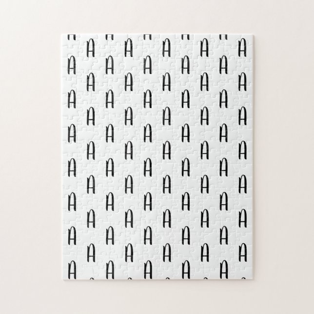 Monogram Cursive Frustration Puzzle (Vertikal)