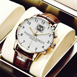  Monogram  Custom Couple Names – Elegant gift Armbanduhr