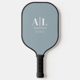 Monogram Custom Initials Pickleball Paddle - Blau