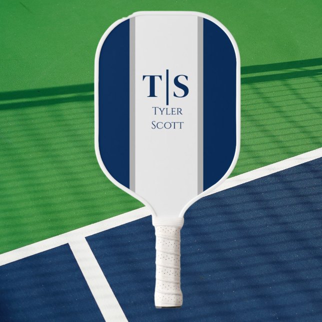 Monogram Custom Initials Pickleball Paddle - Blau (Custom Monogram Pickleball Paddle)